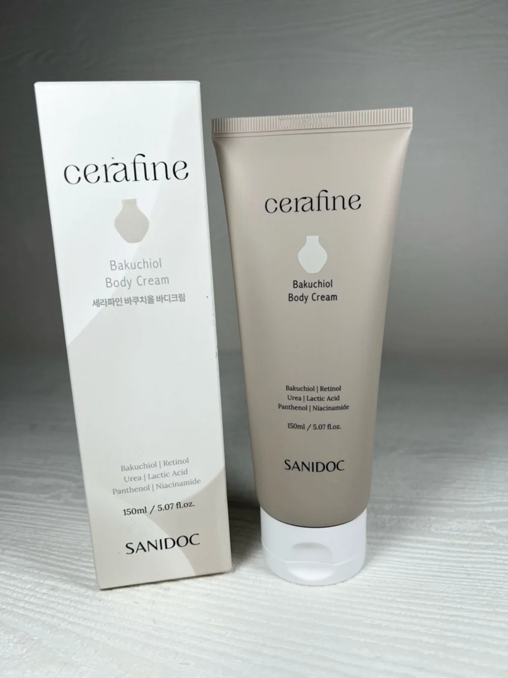 Korean Skincare SANIDOC Cerafine Bakuchiol Body Lotion